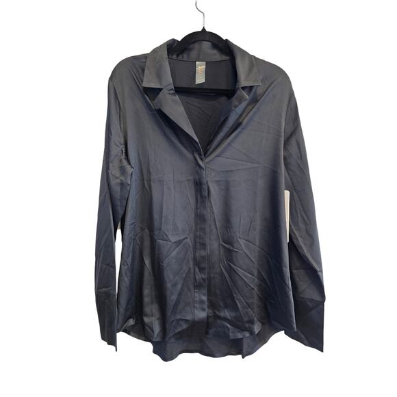 RHONE Women's Black Party Blouse size Large NWT. - Picture 4 of 11